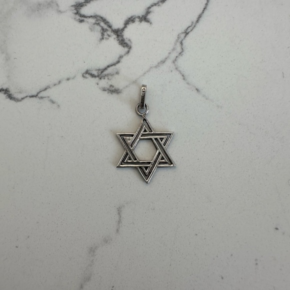 Star of David Sterling Silver Pendant - Picture 2 of 6